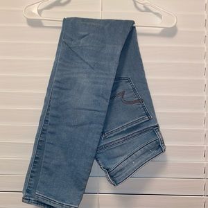 American Eagle Medium Light wash Skinny Jeans